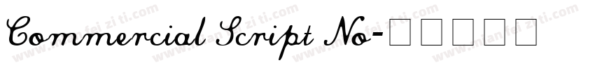 Commercial Script No字体转换